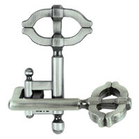 Cast Puzzle 2/6 Key II Hjärngympa Svårighetsgrad 2/6